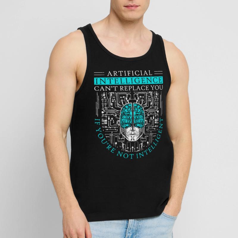 Artificial Intelligence Algorithm Brain Männer Premium Bio Tank Top