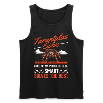 Tarantula Spider Tarantula - Men's Premium Organic Tank Top - black - Front - Michal (187cm)