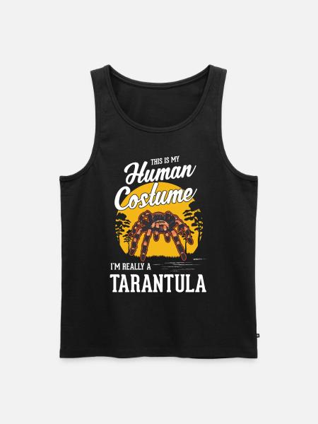 Tarantel Halloween Spinne Tarantula - Männer Premium Bio Tank Top - Schwarz
