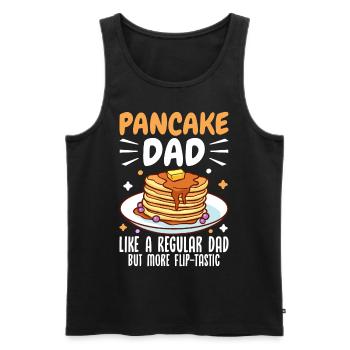 Funny Pancake Maker - Men's Premium Organic Tank Top - black - Front - Michal (187cm)