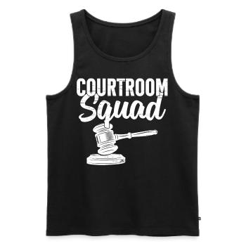 Jurastudent Jurastudium Zukünftiger Jurist - Männer Premium Bio Tank Top - Schwarz - Vorne - AI Model Male 178 light (178cm)