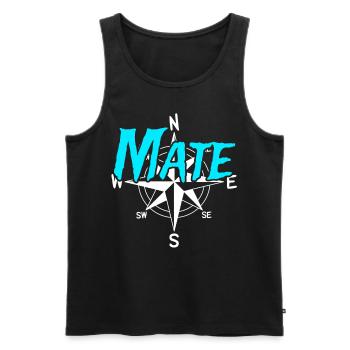 Maat Boots Crew Skipper Sailor Captain - Men's Premium Organic Tank Top - black - Front - AI Model Male 178 light (178cm)
