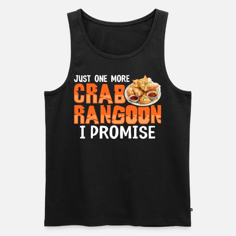 Lustiges chinesisches Essen - Männer Premium Bio Tank Top - Schwarz