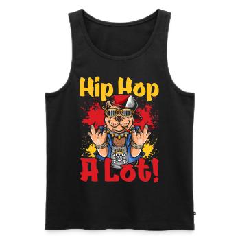 Hiphop Tanz Tänzer Breakdance - Männer Premium Bio Tank Top - Schwarz - Vorne - AI Model Male 178 light (178cm)