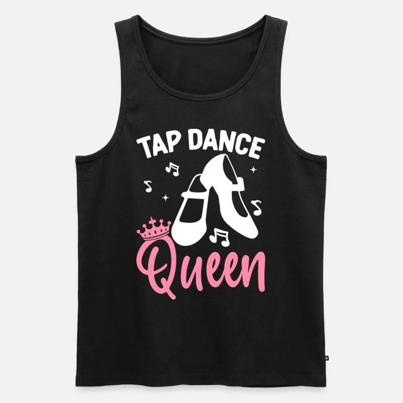 Tänzerin Stepptänzerin - Männer Premium Bio Tank Top - Schwarz