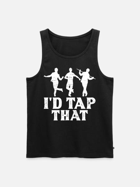 Funny Tap Dance Tap Dancer - Men's Premium Organic Tank Top - black