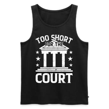 Funny law student law school - Men's Premium Organic Tank Top - black - Front - Michal (187cm)