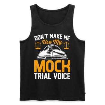 Funny Law Student Law School Future Juris - Men's Premium Organic Tank Top - black - Front - Michal (187cm)