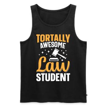 Jurastudium Zukünftiger Anwalt - Männer Premium Bio Tank Top - Schwarz - Vorne - Michal (187cm)
