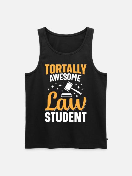 Law Degree Future Lawyer - Men's Premium Organic Tank Top - black