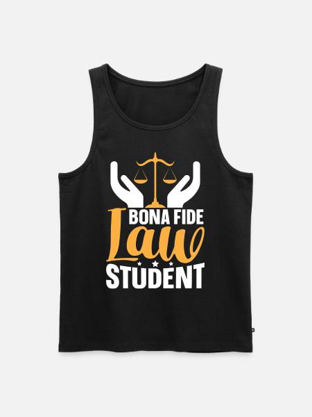 Law studies Future lawyer - Men's Premium Organic Tank Top - black