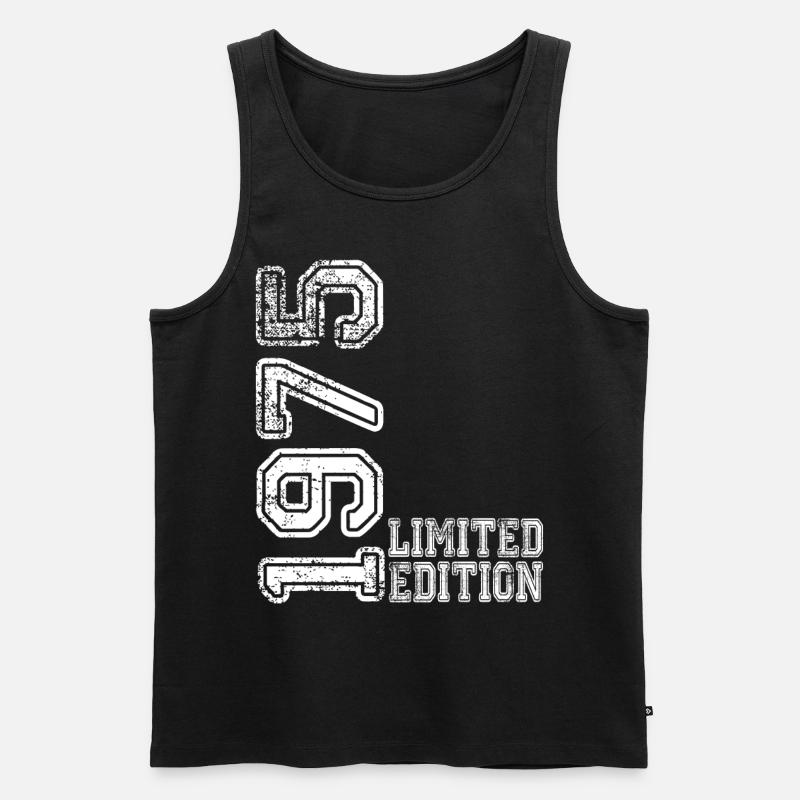 Limited Edition 1975 - Männer Premium Bio Tank Top - Schwarz
