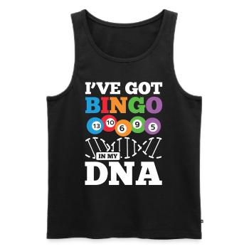 I've Got Bingo In My DANN für einen Bingo Spieler - Männer Premium Bio Tank Top - Schwarz - Vorne - Michal (187cm)