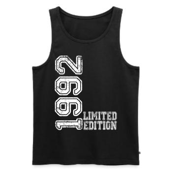 Limited Edition 1992 - Men's Premium Organic Tank Top - black - Front - Michal (187cm)