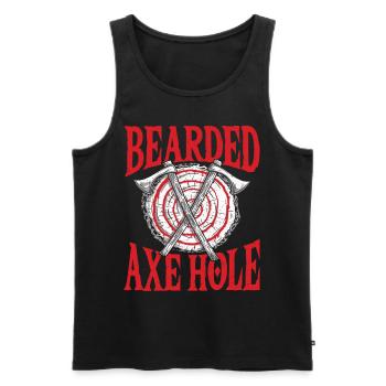 Axe Logger Axtwerfen Lover Tomahawk Throwing Game - Männer Premium Bio Tank Top - Schwarz - Vorne - AI Model Male 178 light (178cm)