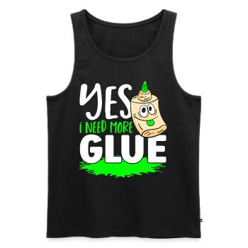Ja, ich brauche mehr Leim Schleim Diy Flüssigkeit - Männer Premium Bio Tank Top - Schwarz - Vorne - AI Model Male 178 light (178cm)