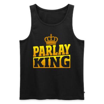 Parlay King Sportwetten Parlay Picks Sportzocker - Männer Premium Bio Tank Top - Schwarz - Vorne - Michal (187cm)