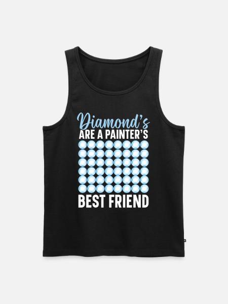 Diamond Painting Tools Diamond Painter - Men's Premium Organic Tank Top - black