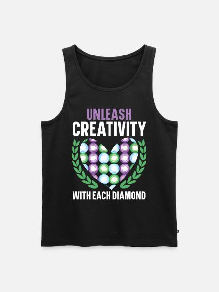 Diamond Painting Tools Diamond Painter - Men's Premium Organic Tank Top - black