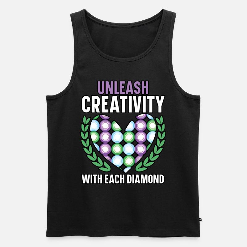 Diamond Painting Tools Diamond Painter - Men's Premium Organic Tank Top - black