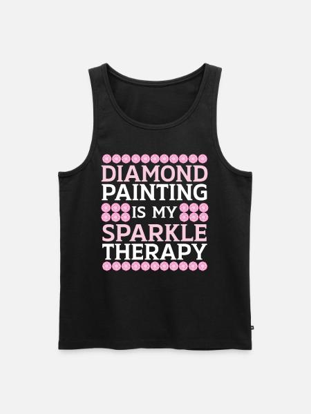 Diamond Painting Tools Diamond Painter - Men's Premium Organic Tank Top - black