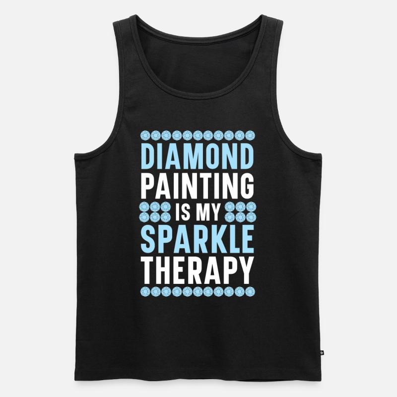 Diamond Painting Tools Diamond Painter - Men's Premium Organic Tank Top - black