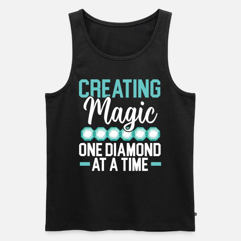 Diamond Painting Tools Diamond Painter - Men's Premium Organic Tank Top - black