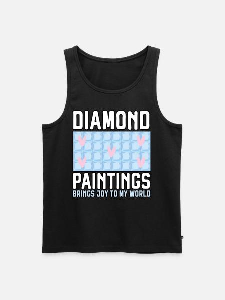 Diamond Painting Tools Diamond Painter - Men's Premium Organic Tank Top - black