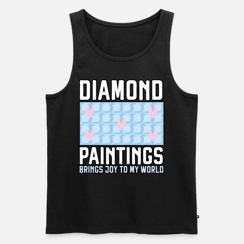 Diamond Painting Tools Diamond Painter - Men's Premium Organic Tank Top - black