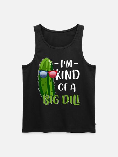 Vegan Vegetarian Pickle - Men's Premium Organic Tank Top - black