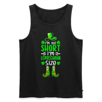 Drôle de Saint-Patrick irlandais - Débardeur bio Premium Homme - noir - Devant - AI Model Male 178 light (178cm)