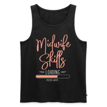 Nurse Midwife Birth Worker Student - Men's Premium Organic Tank Top - black - Front - Michal (187cm)