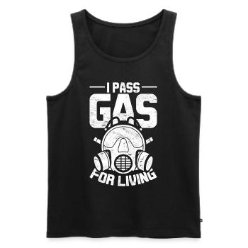 Anesthesiologist I Pass Gas For Living - Men's Premium Organic Tank Top - black - Front - Michal (187cm)