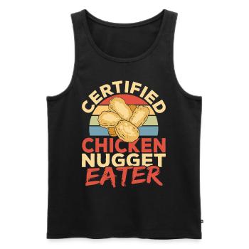 Nug Life Chicken Lover Nuggets Lover Chicken - Men's Premium Organic Tank Top - black - Front - Michal (187cm)