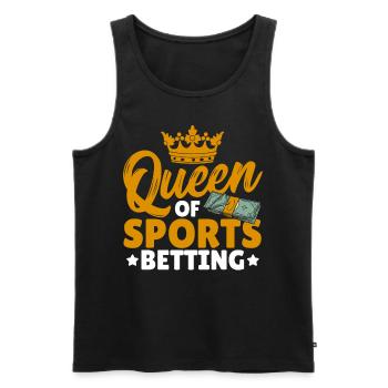 Reine des paris sportifs Sports Meilleurs choix de pari combiné - Débardeur bio Premium Homme - noir - Devant - Michal (187cm)