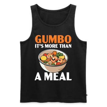 Gumbo Lovers Foodie Louisiane Manger Cuisine Cajun - Débardeur bio Premium Homme - noir - Devant - Michal (187cm)
