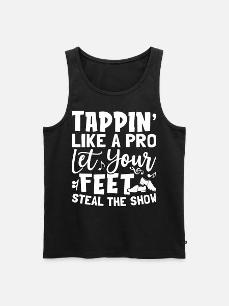 Tap Dance Tap Dancer - Men's Premium Organic Tank Top - black