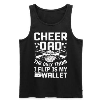 Cheerleading Cheerleader - Männer Premium Bio Tank Top - Schwarz - Vorne - AI Model Male 178 light (178cm)