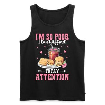 Funny Southern Slang - Men's Premium Organic Tank Top - black - Front - AI Model Male 178 light (178cm)