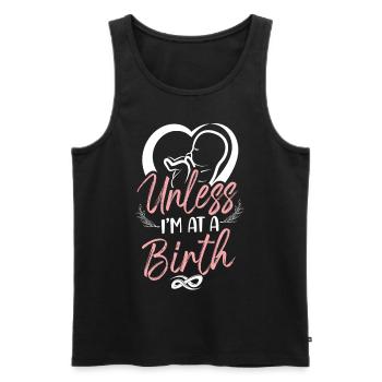 LD Labour And Delivery Nurse - Men's Premium Organic Tank Top - black - Front - Michal (187cm)