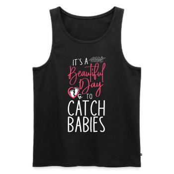 LD Labour And Delivery Nurse - Men's Premium Organic Tank Top - black - Front - Michal (187cm)