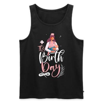 LD Labour And Delivery Nurse - Men's Premium Organic Tank Top - black - Front - Michal (187cm)