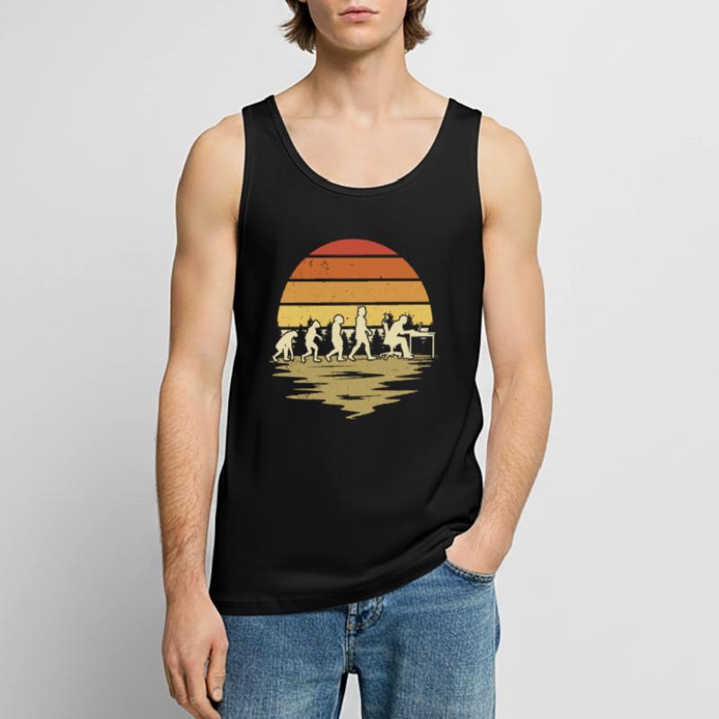 Informatiker Evolution Programmierer Nerd Männer Premium Bio Tank Top