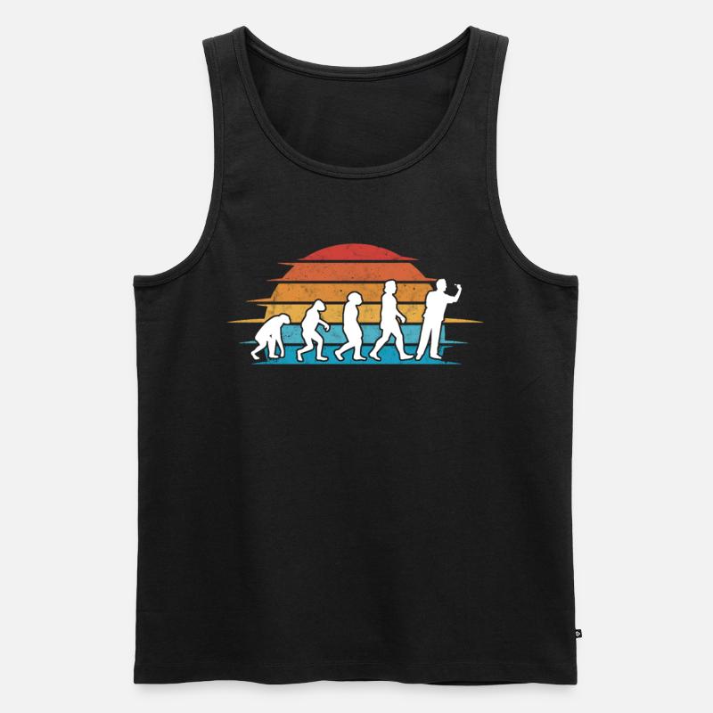Dart Evolution Darter Darts - Men's Premium Organic Tank Top - black