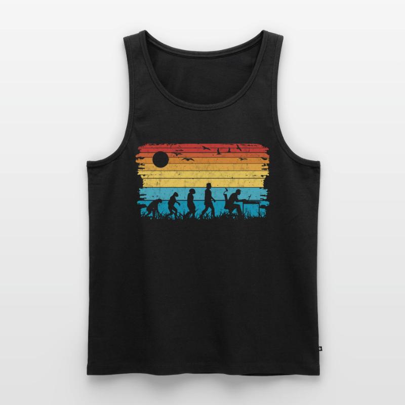 Informatiker Evolution Programmierer Nerd Männer Premium Bio Tank Top