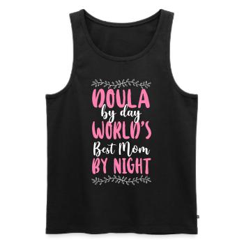 Doula Birth Worker Doula By Day - Men's Premium Organic Tank Top - black - Front - Michal (187cm)