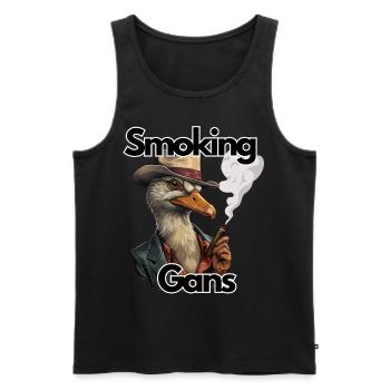 Tuxedo Goose, Humor, Fun Fun, - Men's Premium Organic Tank Top - black - Front - AI Model Male 178 light (178cm)