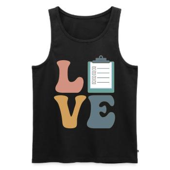 Event Planner Event Planning Event Staff - Men's Premium Organic Tank Top - black - Front - AI Model Male 178 light (178cm)
