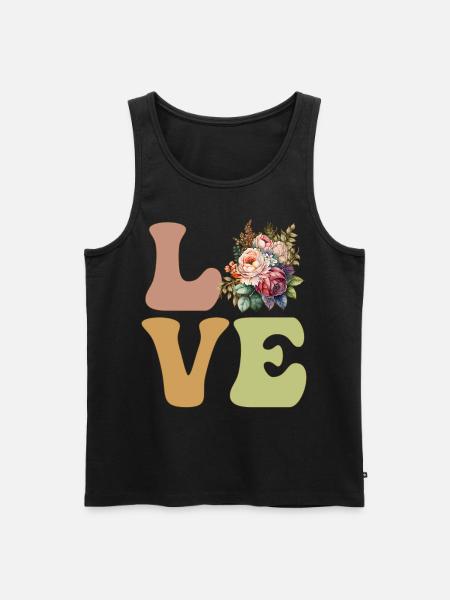 Florist, Flower, Flower Gardener - Men's Premium Organic Tank Top - black