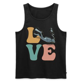 Scuba Diving Diving Diver - Men's Premium Organic Tank Top - black - Front - Michal (187cm)